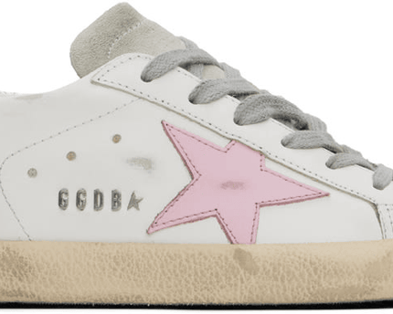 Men's SSENSE Exclusive White Super-Star Sneakers In White Ice Orchid Pink