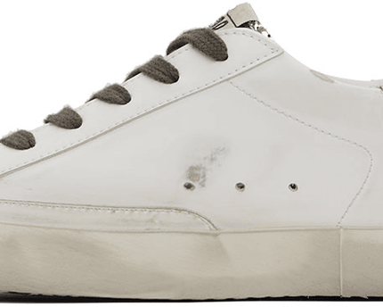 Men's SSENSE Exclusive White Super-Star Sneakers In Yellow Pink