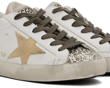 Men's SSENSE Exclusive White Super-Star Sneakers In Yellow Pink