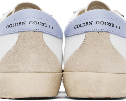 Men's SSENSE Exclusive White Super-Star Sneakers In Blue Fog