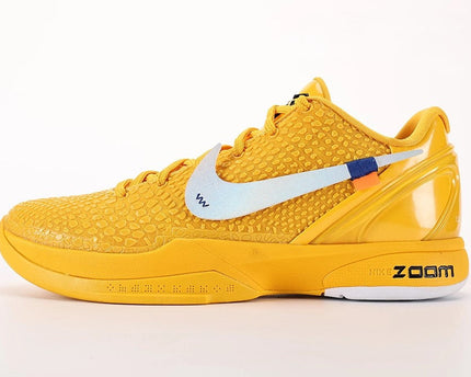 Men's Zoom Kobe 6 Custom Version University Gold Shoes