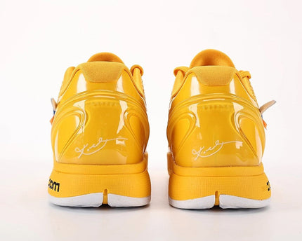 Men's Zoom Kobe 6 Custom Version University Gold Shoes