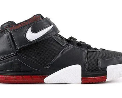 Men's Zoom LeBron 2 Black Crimson Shoes