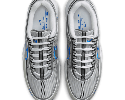Men's Nike Air Zoom Spirion SP Metallic Silver and Signal Blue Shoes