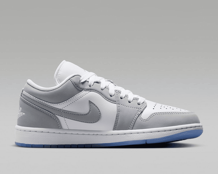 Men's Air Jordan 1 Low White Aluminum Shoes