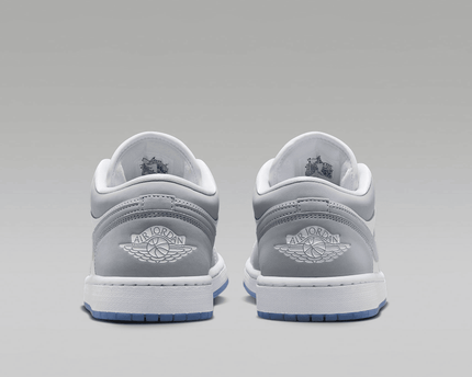 Men's Air Jordan 1 Low White Aluminum Shoes