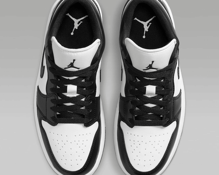 Men's Air Jordan 1 Low White Black Shoes
