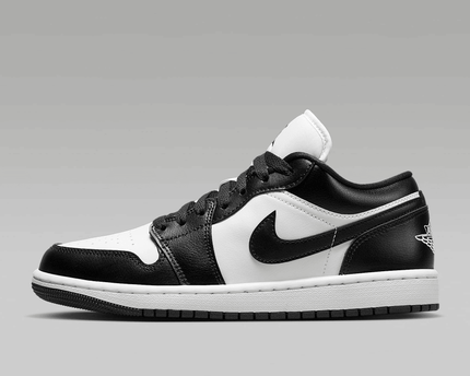 Men's Air Jordan 1 Low White Black Shoes