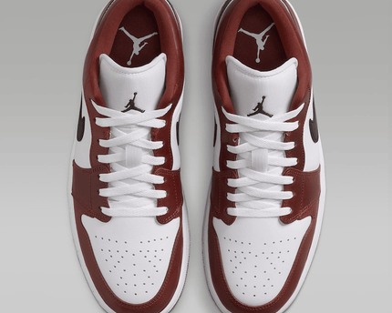 Men's Air Jordan 1 Low SE White Dark Pony Shoes