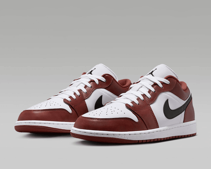 Men's Air Jordan 1 Low SE White Dark Pony Shoes