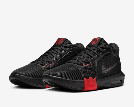 Men's Nike LeBron Witness 8 Black University Red Shoes