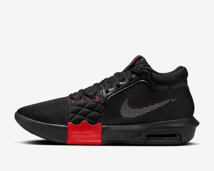 Men's Nike LeBron Witness 8 Black University Red Shoes