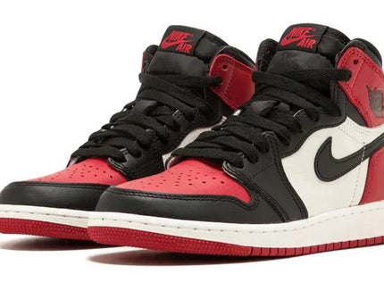 Men's Air Jordan 1 High Bred Toe Shoes