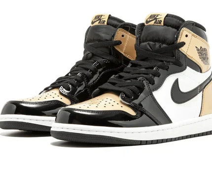 Men's Air Jordan 1 High Gold Toe Shoes