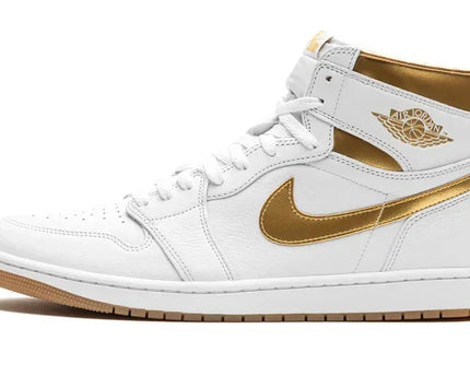 Men's Air Jordan 1 High Metallic Gold Shoes