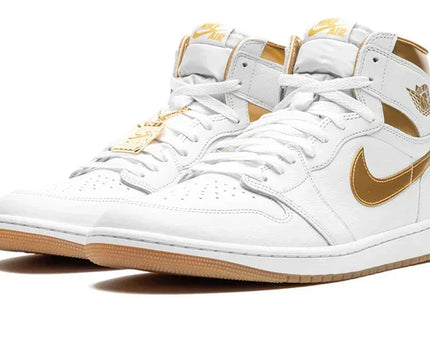 Men's Air Jordan 1 High Metallic Gold Shoes