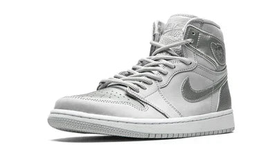 Men's Air Jordan 1 High Metallic Silver Shoes