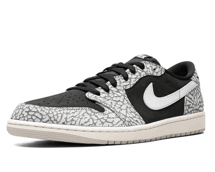 Men's Air Jordan 1 Low Black Elephant Shoes