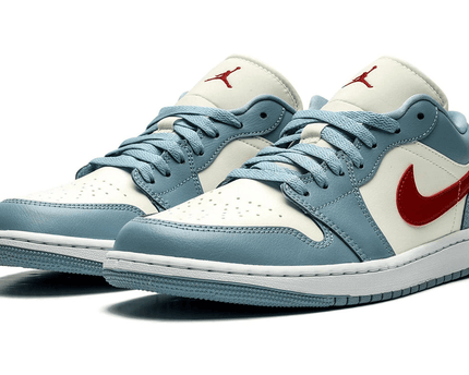 Men's Air Jordan 1 Low Blue Whisper Shoes