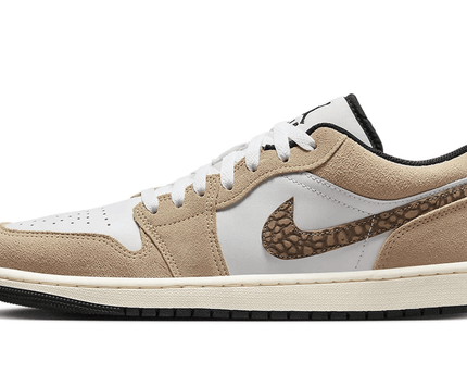 Men's Air Jordan 1 Low Brown Elephant Shoes