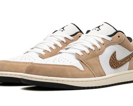 Men's Air Jordan 1 Low Brown Elephant Shoes