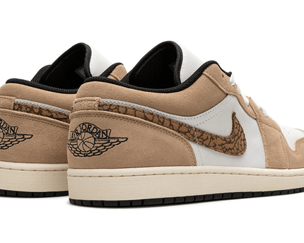 Men's Air Jordan 1 Low Brown Elephant Shoes
