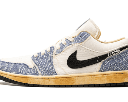 Men's Air Jordan 1 Low Sashiko Denim Shoes