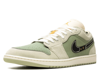 Men's Air Jordan 1 Low SKY J LIGHT OLIVE Shoes
