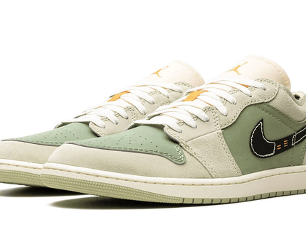 Men's Air Jordan 1 Low SKY J LIGHT OLIVE Shoes