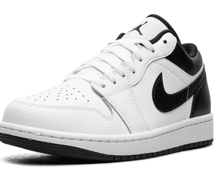 Men's Air Jordan 1 Low White Black Shoes