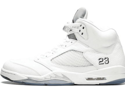 Men's Air Jordan 5 Metallic Silver Shoes
