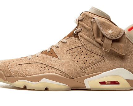 Men's Air Jordan 6 Travis Scott - British Khaki Shoes