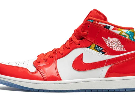 Men's Air Jordan 1 Mid Barcelona Sweater Shoes
