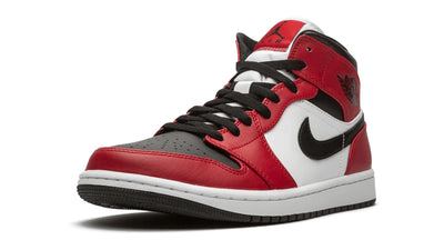 Men's Air Jordan 1 Mid Chicago Black Toe Shoes
