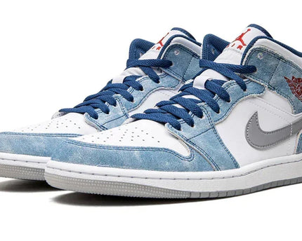 Men's Air Jordan 1 Mid Gold Pendants Shoes