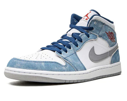 Men's Air Jordan 1 Mid Gold Pendants Shoes