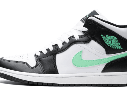 Men's Air Jordan 1 Mid GREEN GLOW Shoes