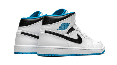 Men's Air Jordan 1 Mid Laser Blue Shoes