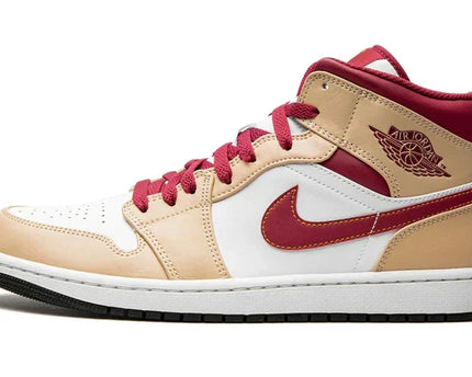 Men's Air Jordan 1 Mid Light Curry Shoes