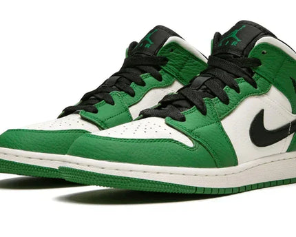 Men's Air Jordan 1 Mid Lucky Green Shoes