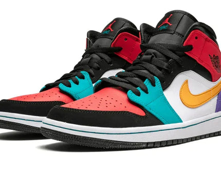 Men's Air Jordan 1 Mid Multicolor Shoes
