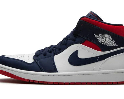 Men's Air Jordan 1 Mid Olympic - USA Shoes