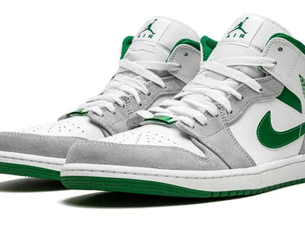Men's Air Jordan 1 Mid Pine Green Shoes
