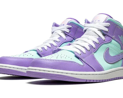 Men's Air Jordan 1 Mid Purple Pulse Shoes