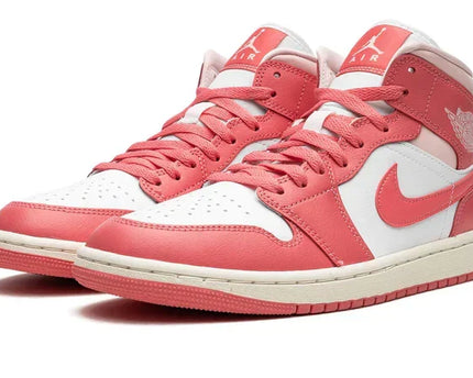 Men's Air Jordan 1 Mid Strawberries And Cream Shoes