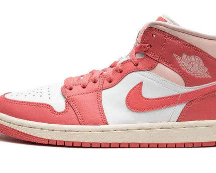 Men's Air Jordan 1 Mid Strawberries And Cream Shoes