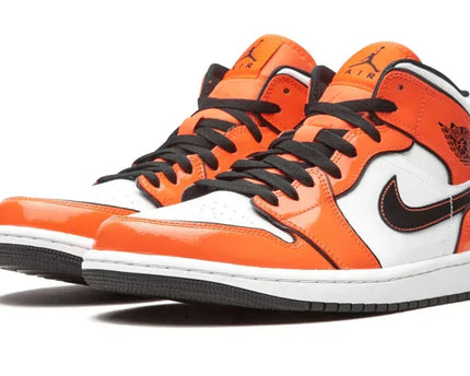Men's Air Jordan 1 Mid Turf Orange Shoes