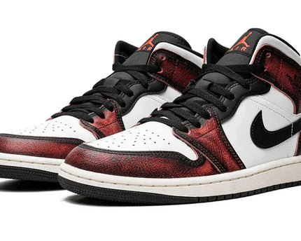 Men's Air Jordan 1 Mid Wear-Away - Infrared Shoes