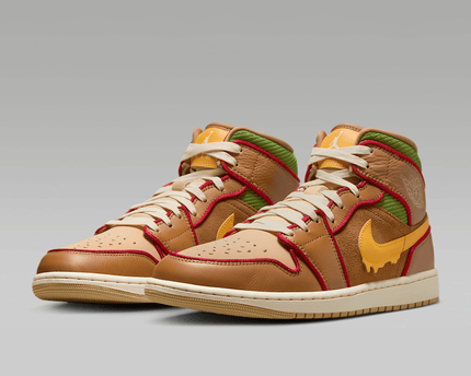 Men's Air Jordan 1 Mid SE Sesame Shoes