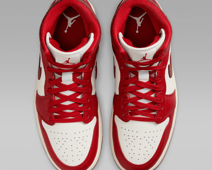 Men's Air Jordan 1 Mid SE Team Red Shoes
